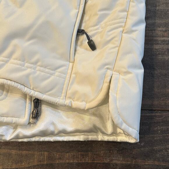 Nike ACG White Vest sz M Women's Quilted Puffer Vest Fur trim - Picture 4 of 10
